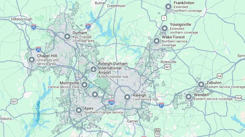 Areas we service